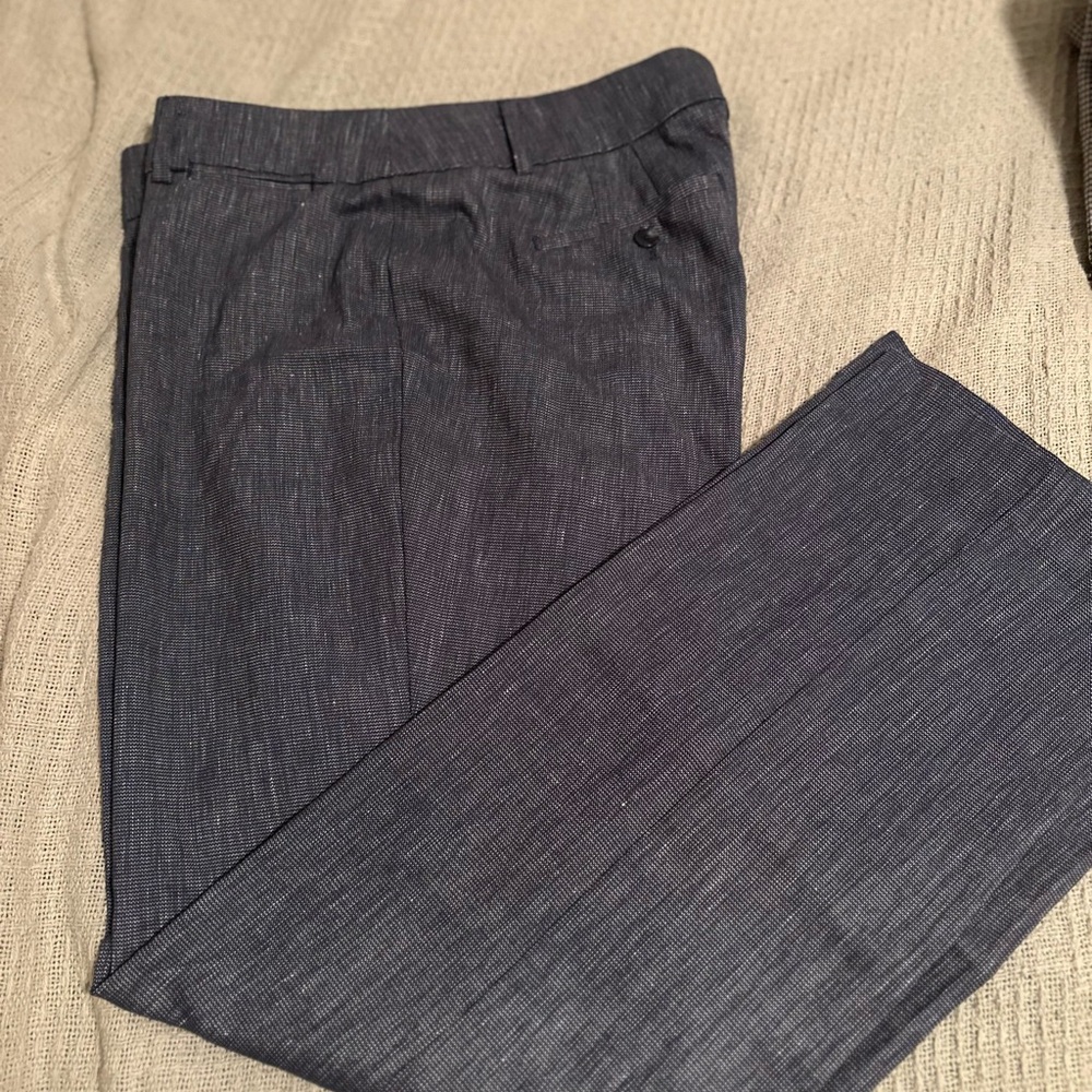Loft  womens Charcoal Dress Pants size curvy -14